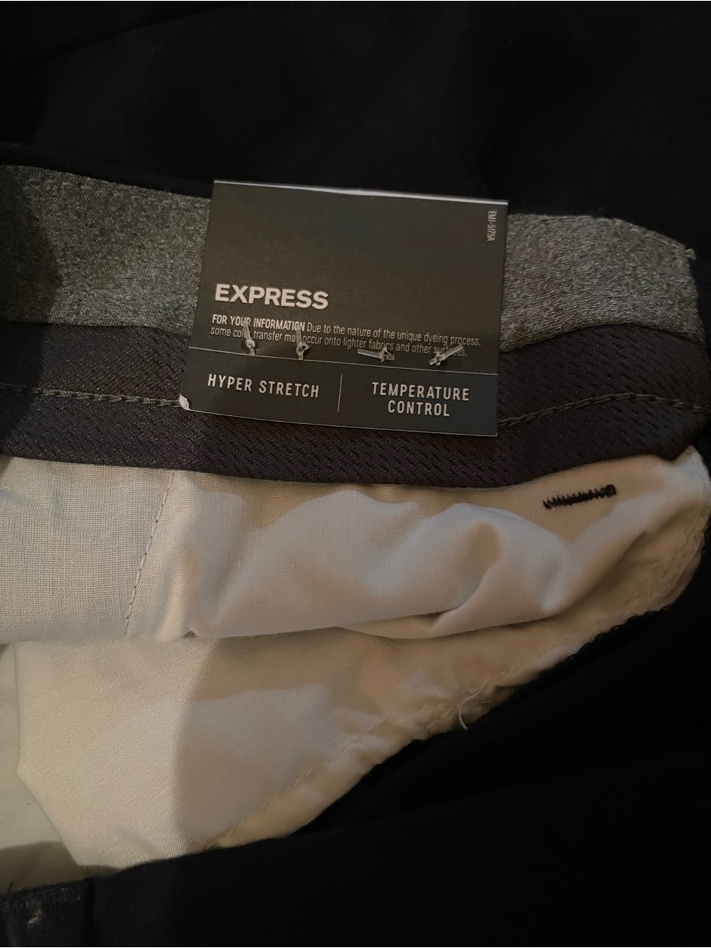 Men’s NWT Black Pants Hyper Stretch Slim 32 W x 34 L - Picture 3 of 9
